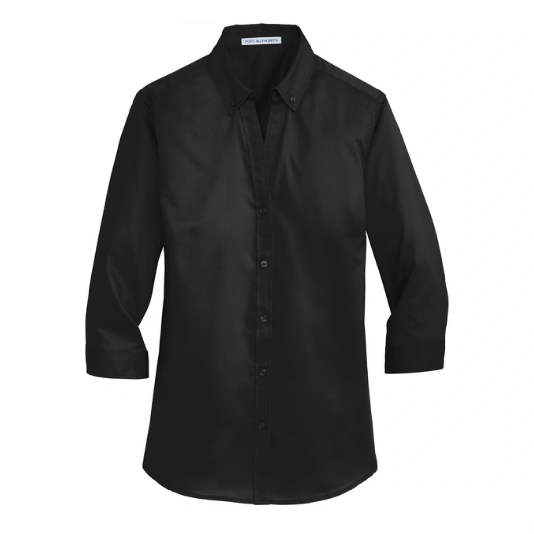 Port Authority® Women's 3/4-Sleeve SuperPro™ Twill Shirt