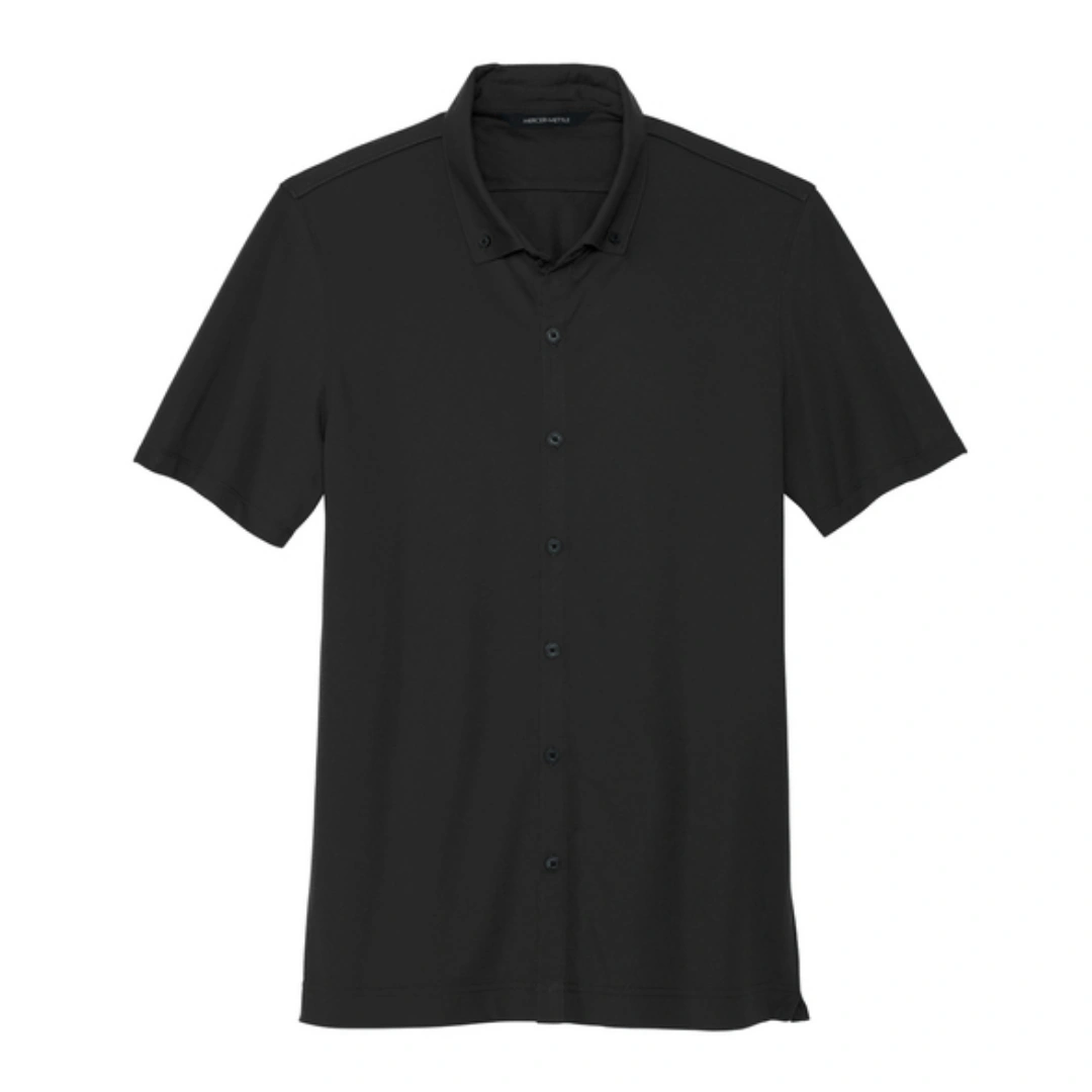 Mercer+Mettle® Stretch Pique Full-Button Polo