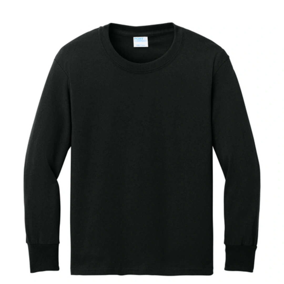 Port & Co™ Youth Long Sleeve Core Cotton Tee